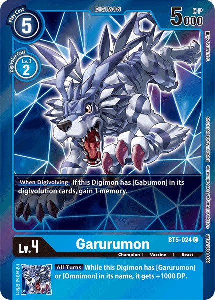 Garurumon (Event Pack 2) [BT5-024] [Battle of Omni] Foil