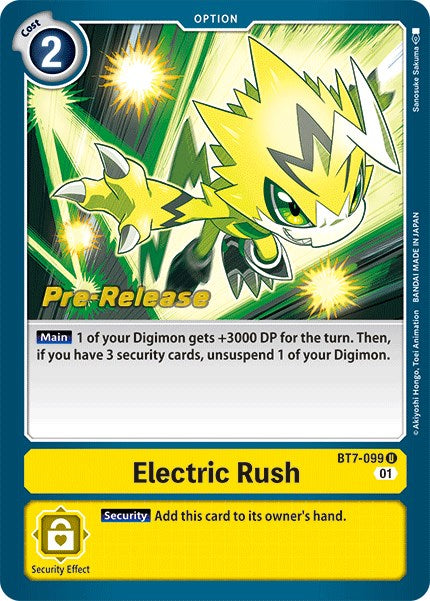 Electric Rush [BT7-099] [Next Adventure Pre-Release Cards] Normal