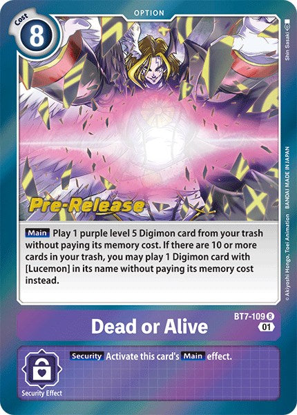 Dead or Alive [BT7-109] [Next Adventure Pre-Release Cards] Foil