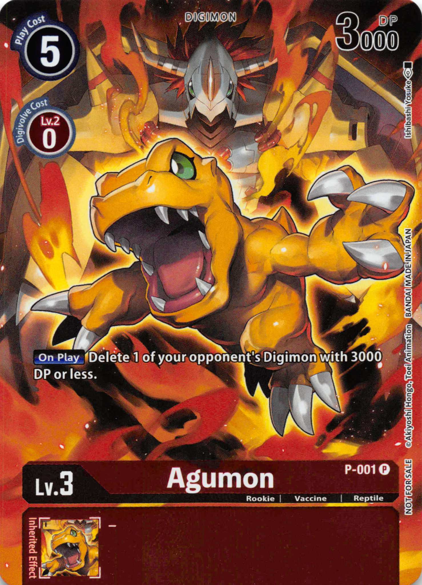 Agumon - P-001 (Tamer's Evolution Box 2) [P-001] [Digimon Promotion Cards] Foil