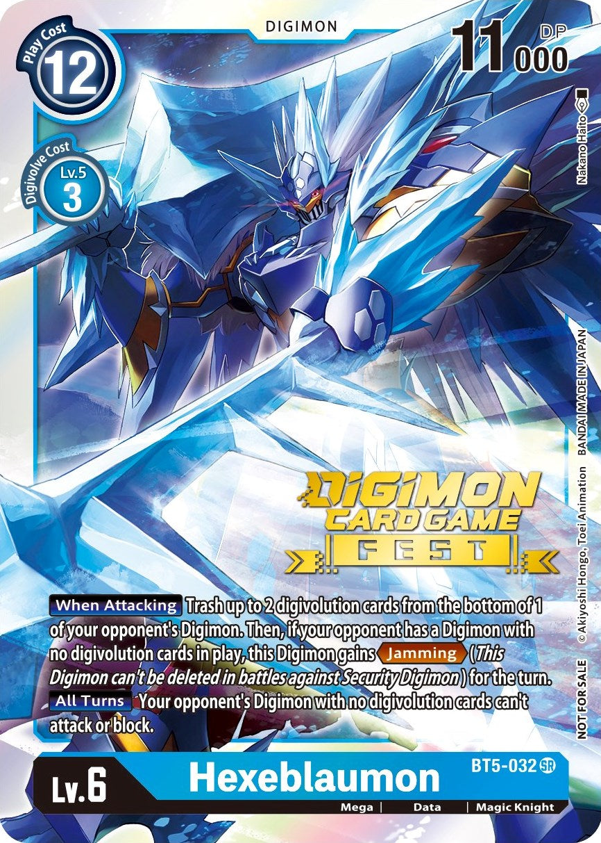 Hexeblaumon (Digimon Card Game Fest 2022) [BT5-032] [Battle of Omni] Foil