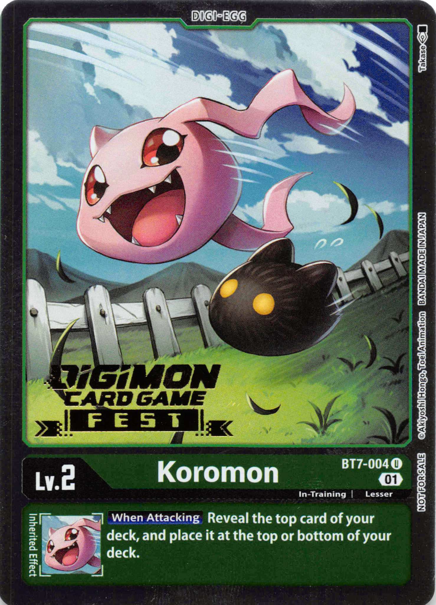 Koromon (Digimon Card Game Fest 2022) [BT7-004] [Next Adventure] Foil