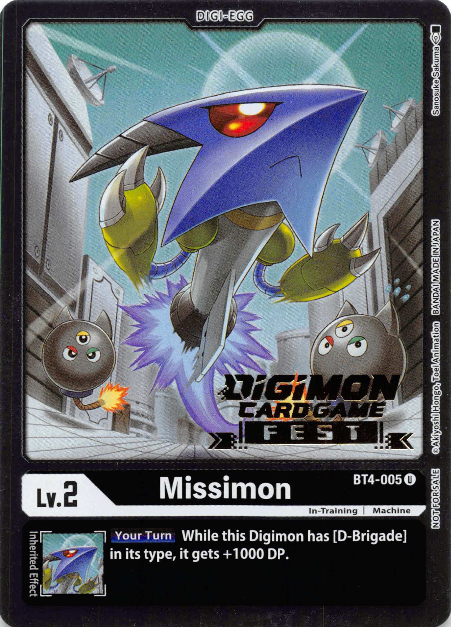 Missimon (Digimon Card Game Fest 2022) [BT4-005] [Great Legend] Foil