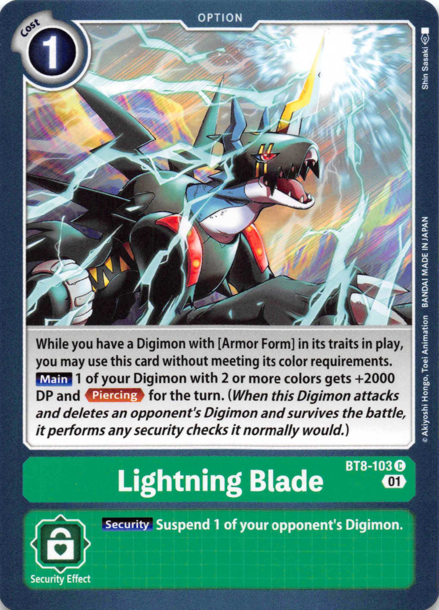 Lightning Blade [BT8-103] [New Awakening] Normal