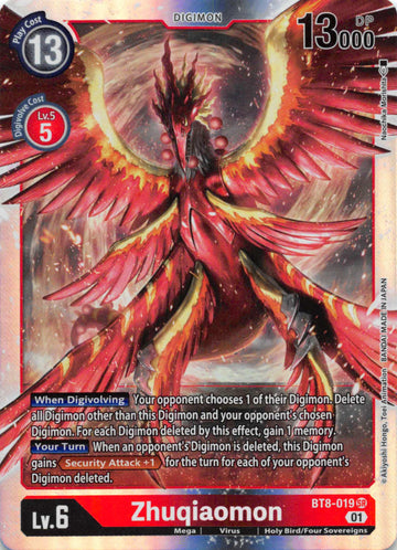 Zhuqiaomon [BT8-019] [New Awakening] Foil