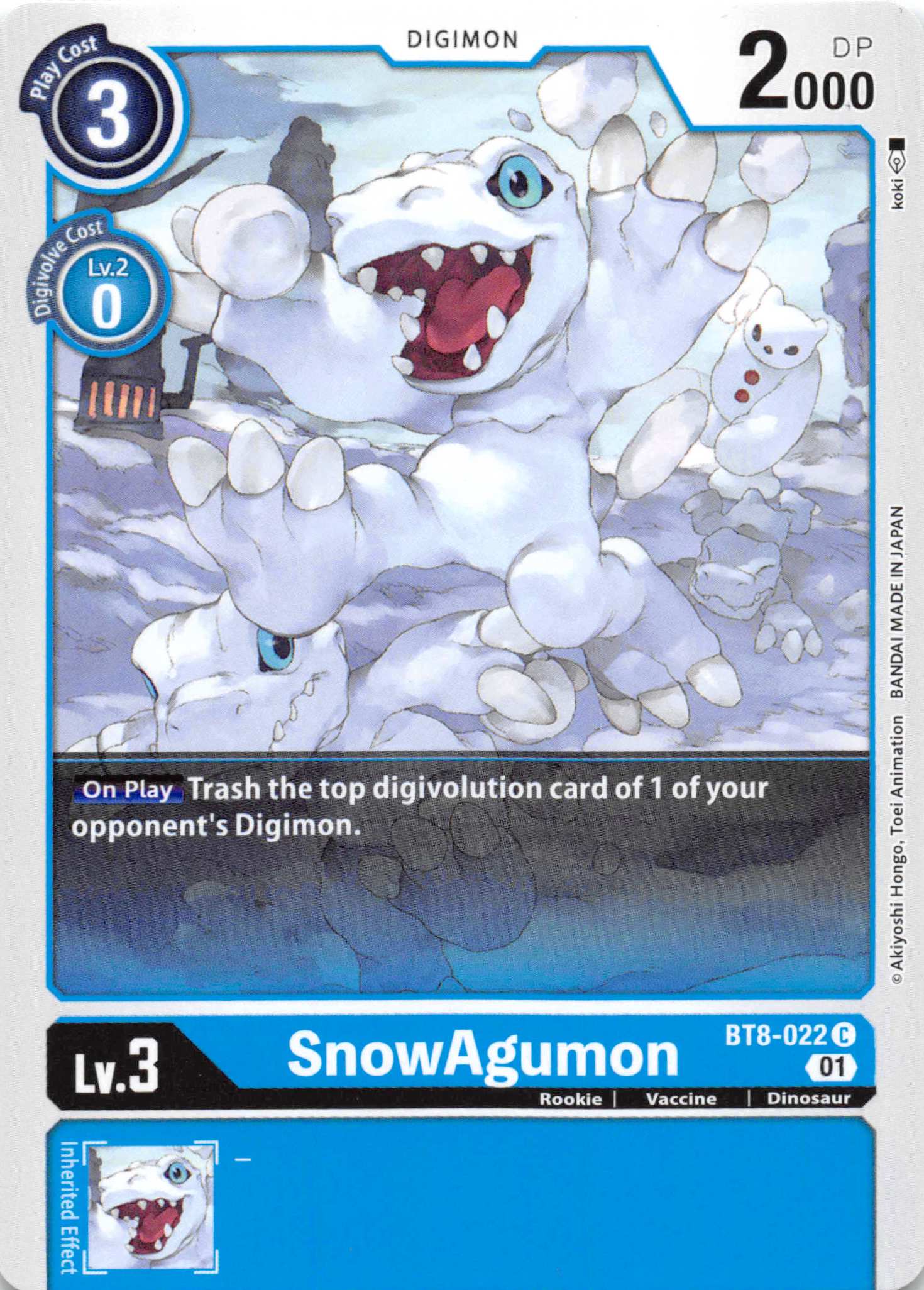 SnowAgumon [BT8-022] [New Awakening] Normal