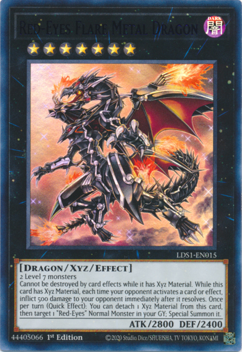 Red-Eyes Flare Metal Dragon (Purple) [LDS1-EN015] Ultra Rare - Duel Kingdom