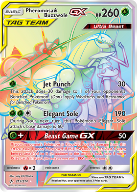 Pheromosa & Buzzwole GX (215/214) [Sun & Moon: Unbroken Bonds] - Duel Kingdom
