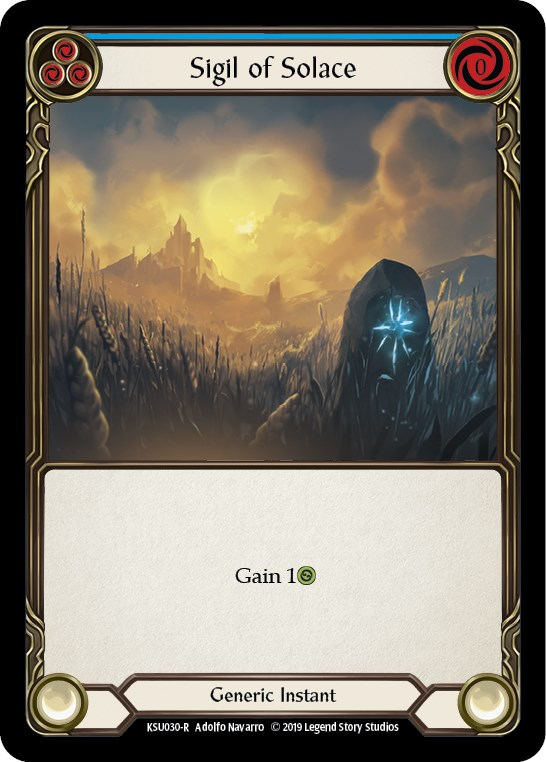 Sigil of Solace (Blue) [KSU030-R] 1st Edition Normal - Duel Kingdom