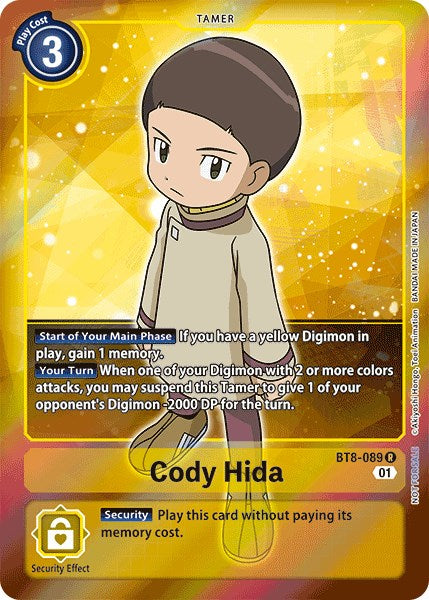 Cody Hida (Box Topper) [BT8-089] [New Awakening] Foil