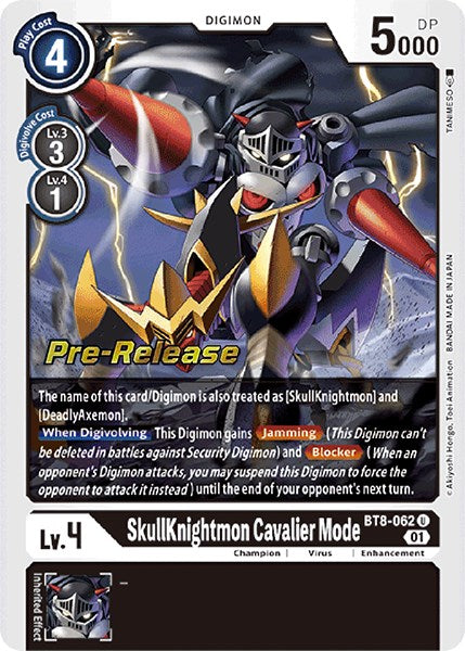 SkullKnightmon Cavalier Mode [BT8-062] [New Awakening Pre-Release Cards] Normal