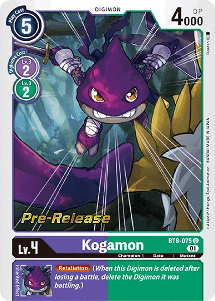 Kogamon [BT8-075] [New Awakening Pre-Release Cards] Normal