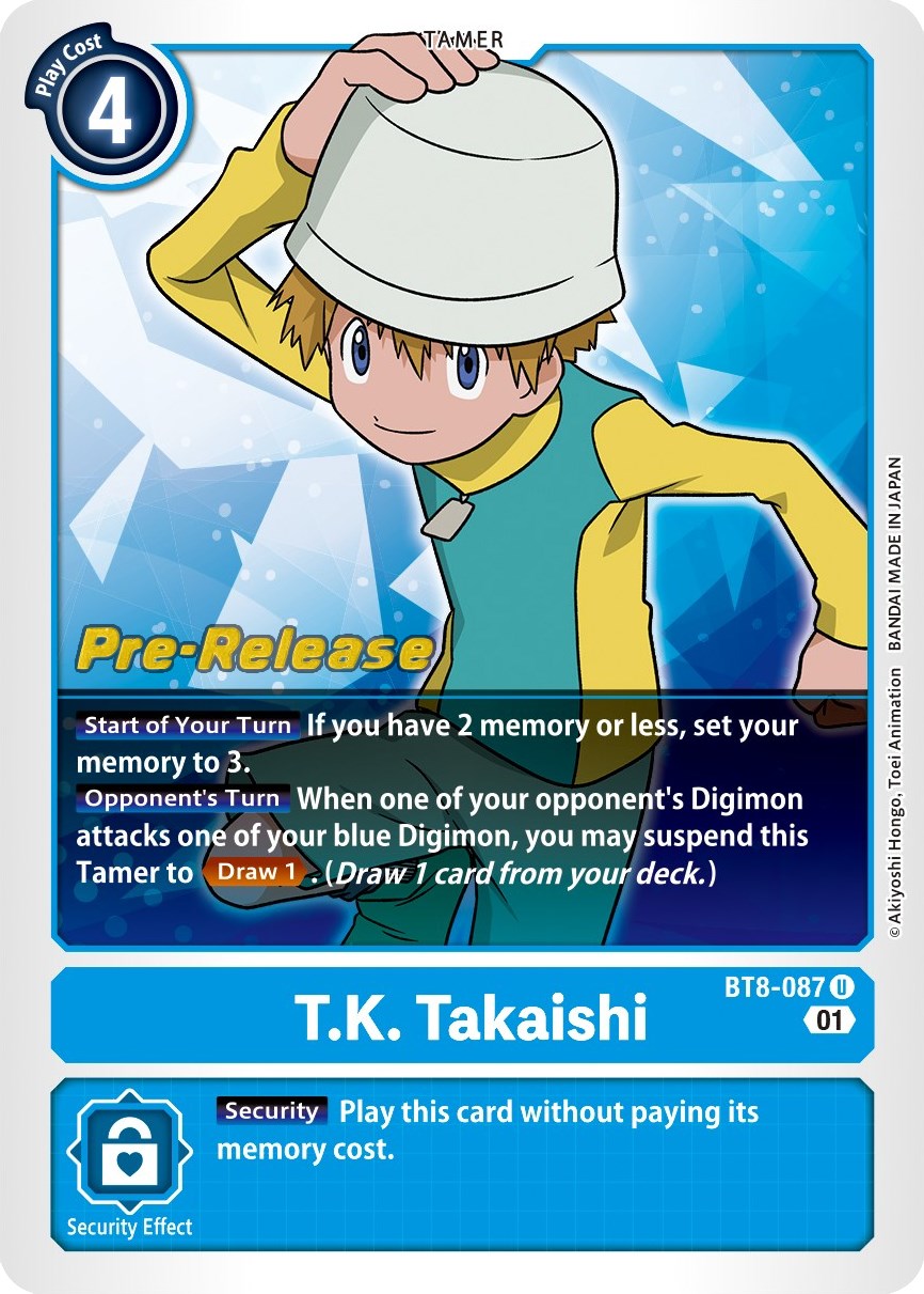 T.K. Takaishi [BT8-087] [New Awakening Pre-Release Cards] Foil