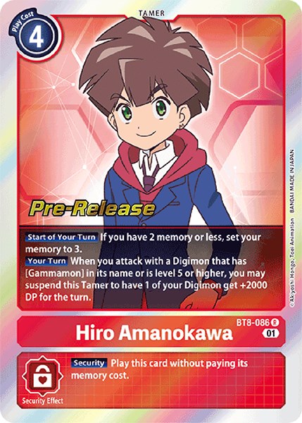 Hiro Amanokawa [BT8-086] [New Awakening Pre-Release Cards] Normal