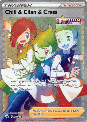 Chili & Cilan & Cress (273/264) [Sword & Shield: Fusion Strike]