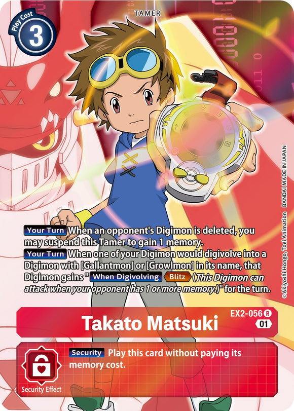 Takato Matsuki (Alternate Art) [EX2-056 R] [Digital Hazard] Foil
