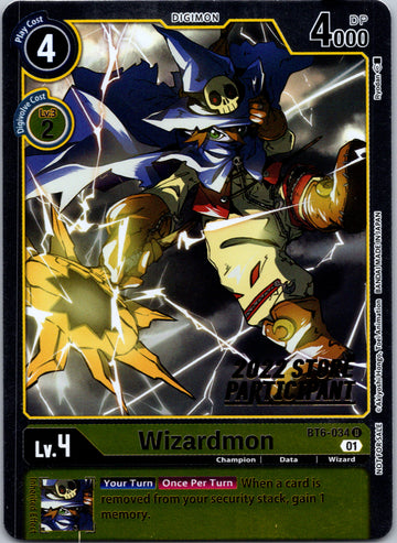 Wizardmon (2022 Store Participant) [BT6-034] [Double Diamond] Foil
