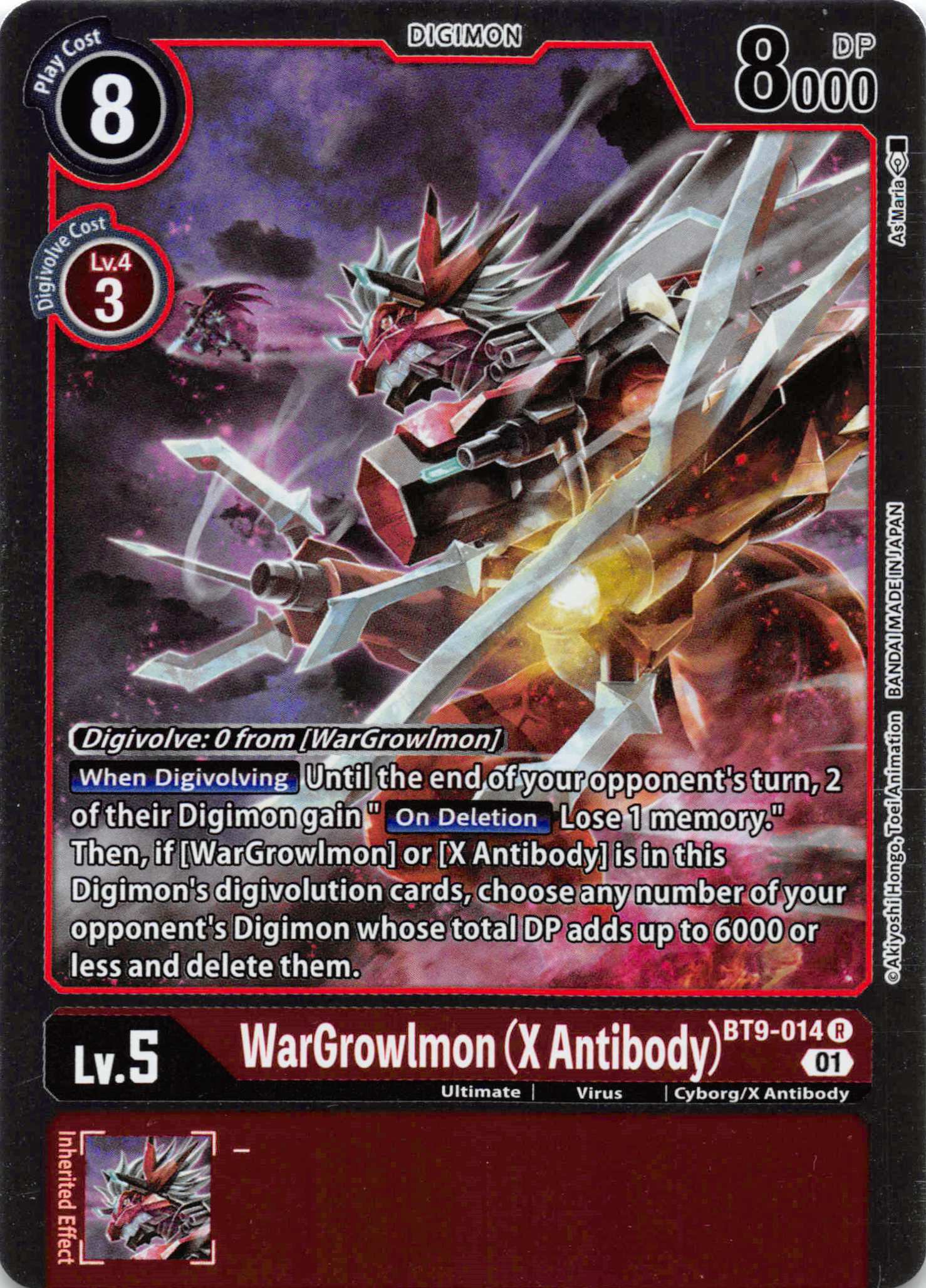 WarGrowlmon (X Antibody) [BT9-014] [X Record] Normal