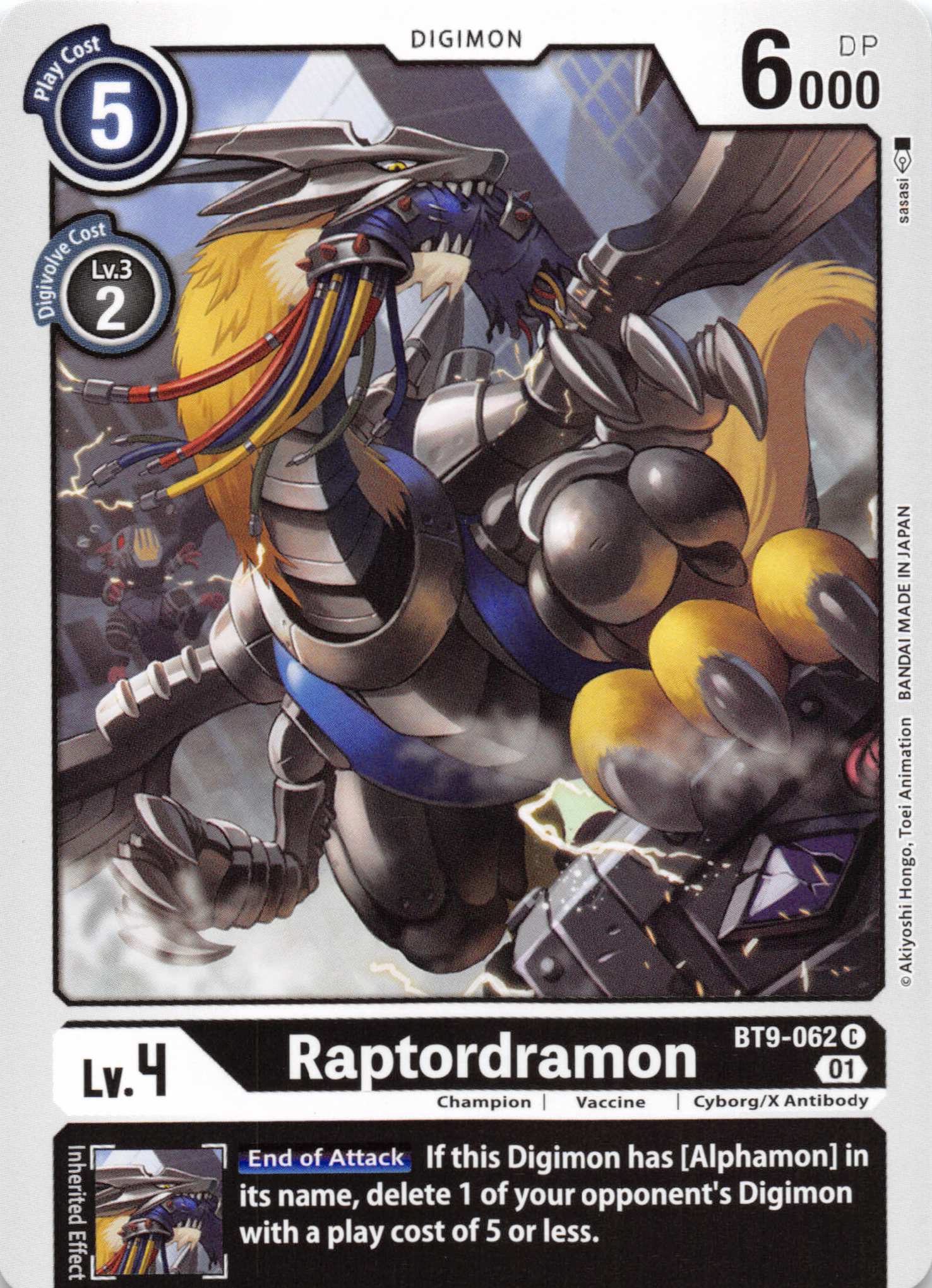 Raptordramon [BT9-062] [X Record] Normal