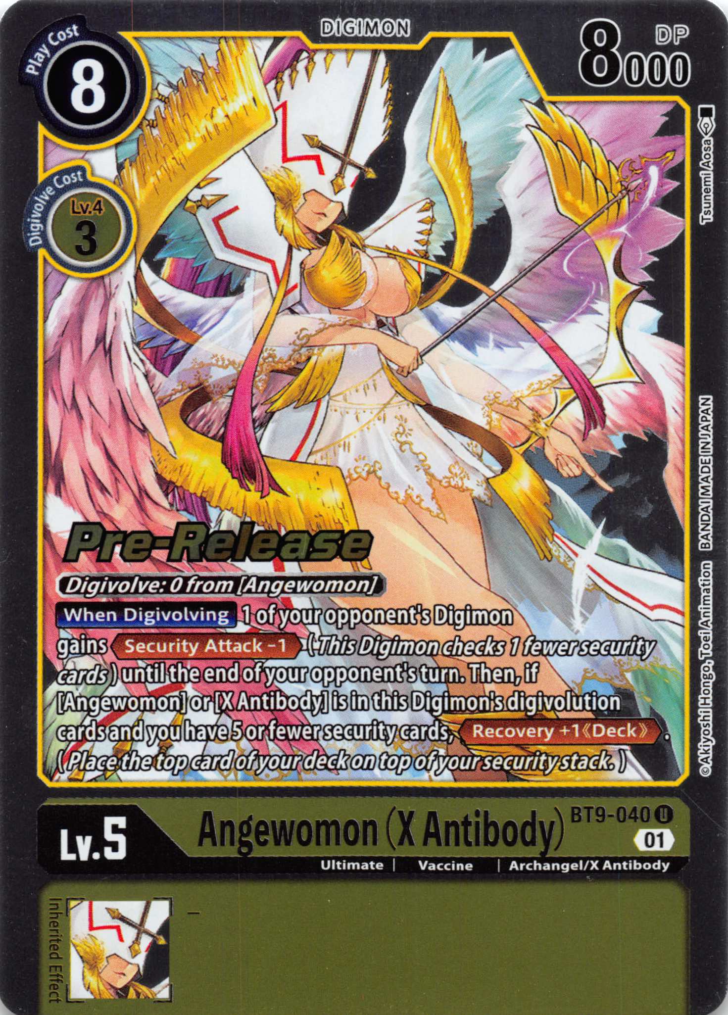 Angewomon (X Antibody) [BT9-040] [X Record Pre-Release Cards] Normal
