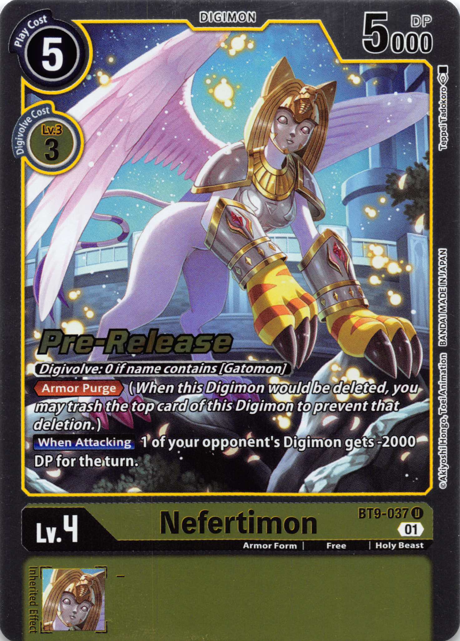 Nefertimon [BT9-037] [X Record Pre-Release Cards] Foil