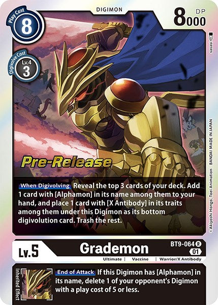 Grademon [BT9-064] [X Record Pre-Release Cards] Foil