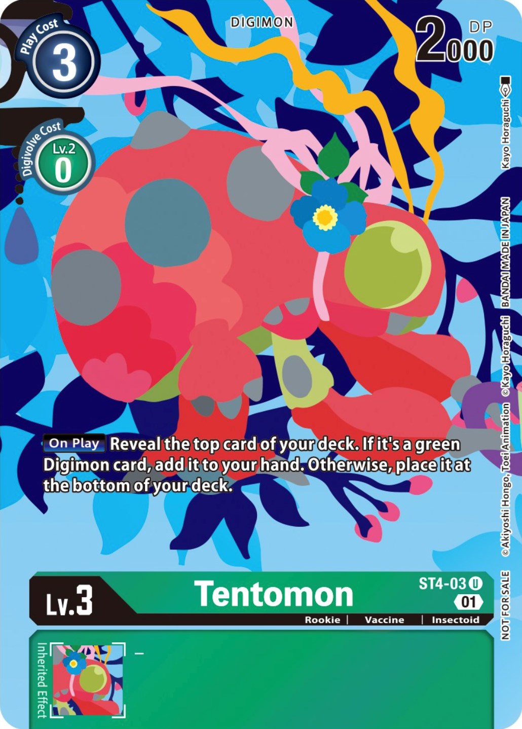 Tentomon (Tamer's Card Set 2 Floral Fun) [ST4-03-U] [Starter Deck 04: Giga Green] Normal