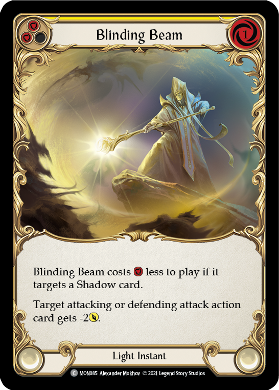 Blinding Beam (Yellow) [MON085] 1st Edition Normal - Duel Kingdom