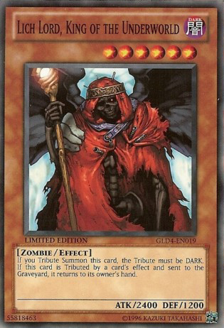 Lich Lord, King of the Underworld [GLD4-EN019] Common - Duel Kingdom