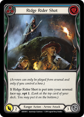 Ridge Rider Shot (Blue) [ARC065-C] 1st Edition Normal - Duel Kingdom