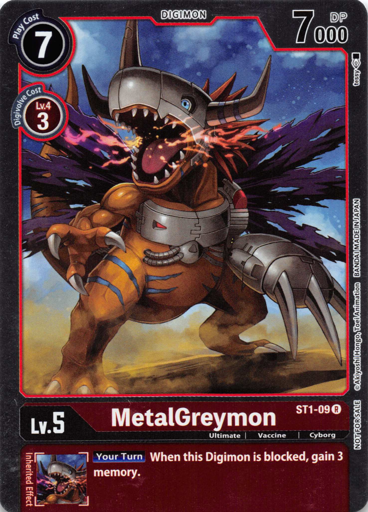 MetalGreymon (Official Tournament Pack Vol. 6) [ST1-09] [Starter Deck 01: Gaia Red] Foil