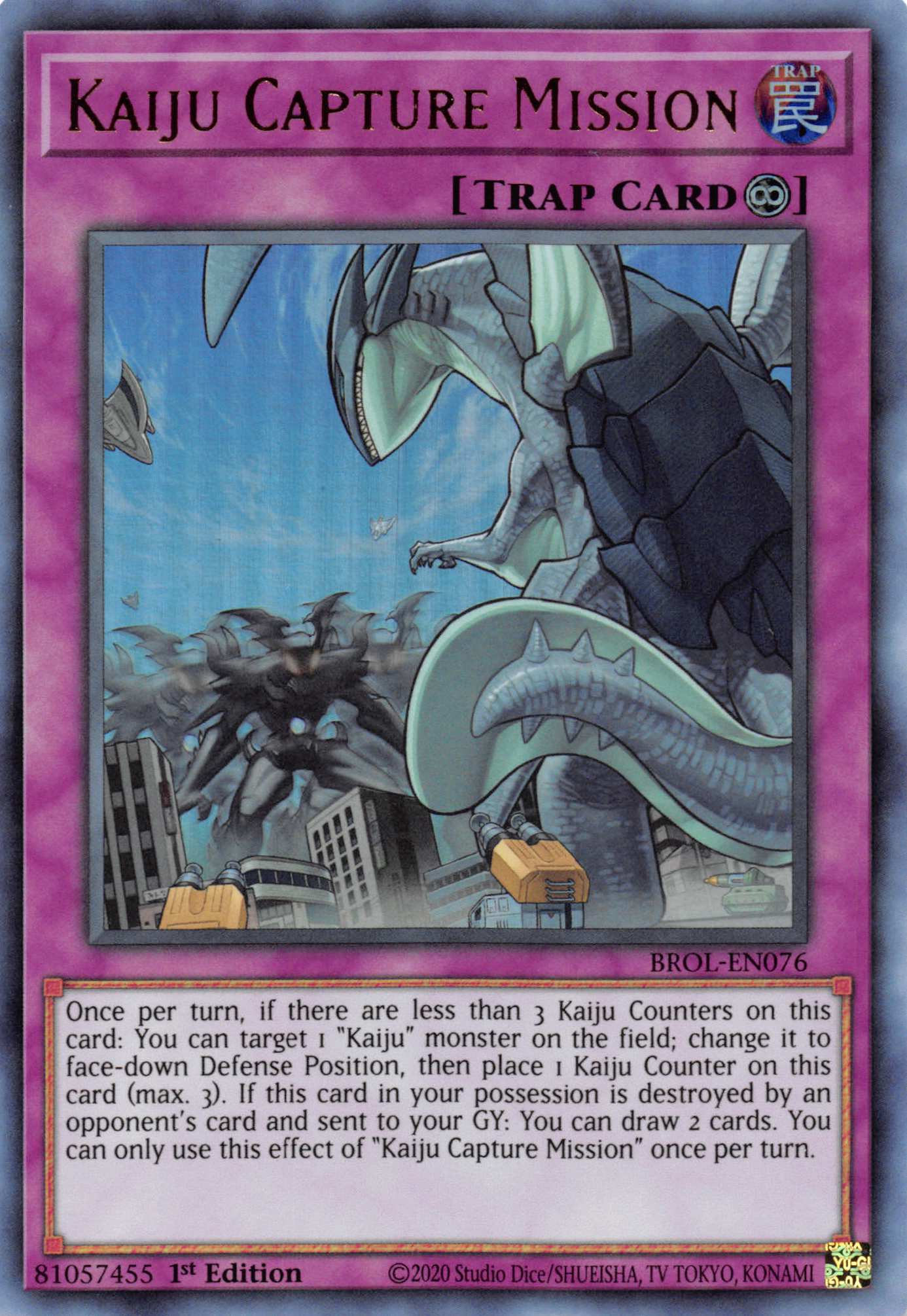 Kaiju Capture Mission [BROL-EN076] Ultra Rare - Duel Kingdom