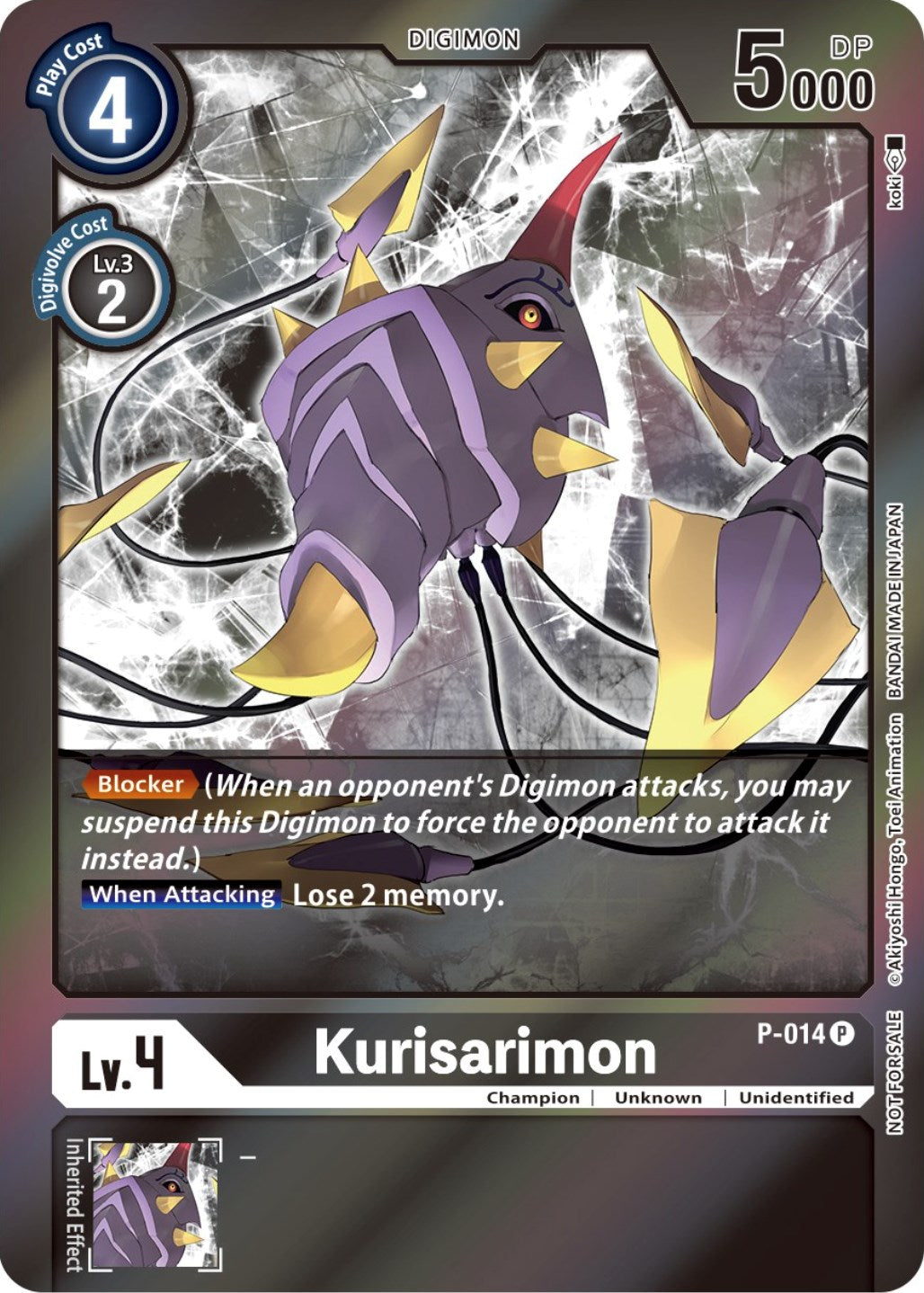 Kurisarimon - P-014 (Event Pack 3) [P-014] [Digimon Promotion Cards] Foil