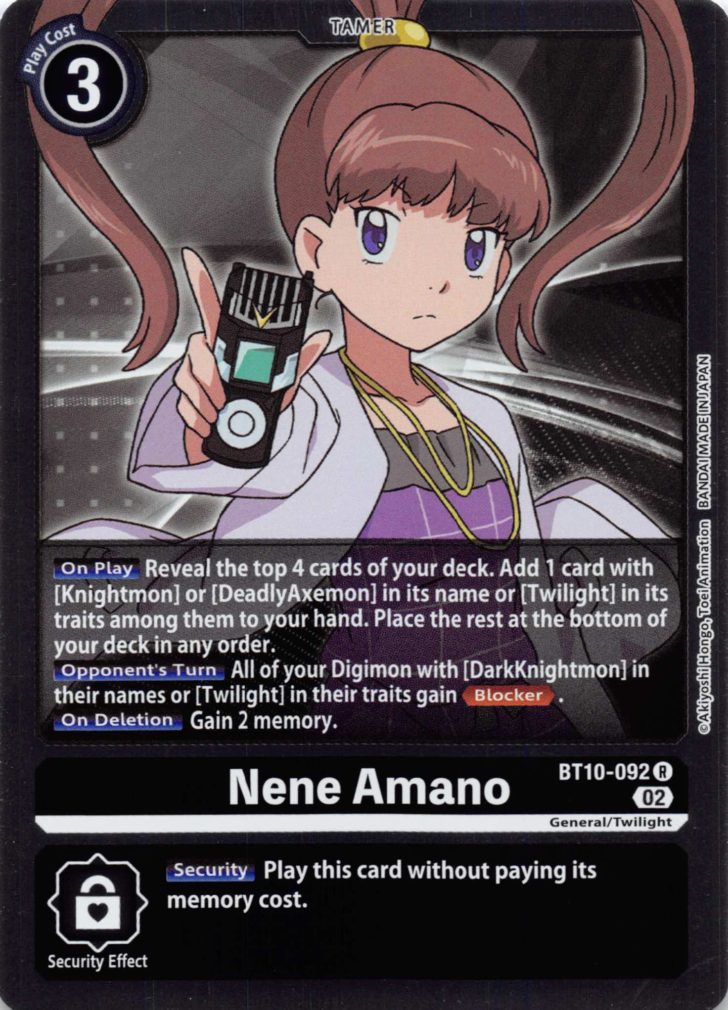 Nene Amano [BT10-092] [Xros Encounter] Foil