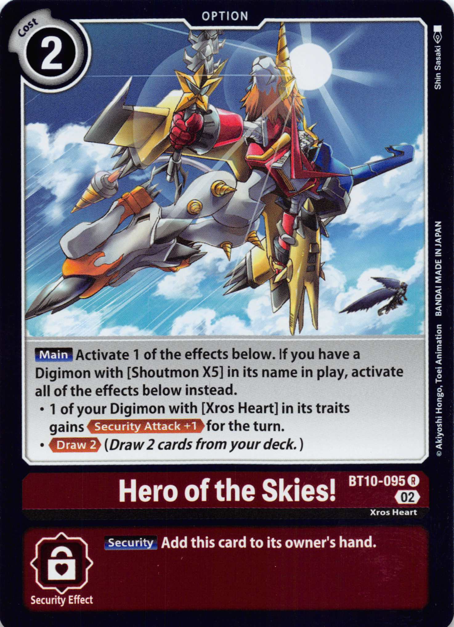 Hero of the Skies! [BT10-095] [Xros Encounter] Foil