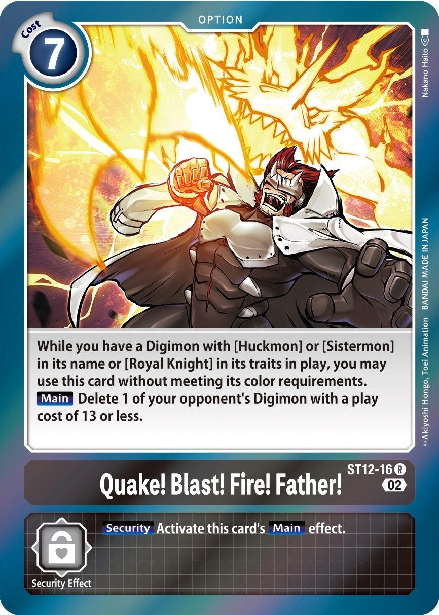 Quake! Blast! Fire! Father! [ST12-16] [Starter Deck 12: Jesmon] Foil