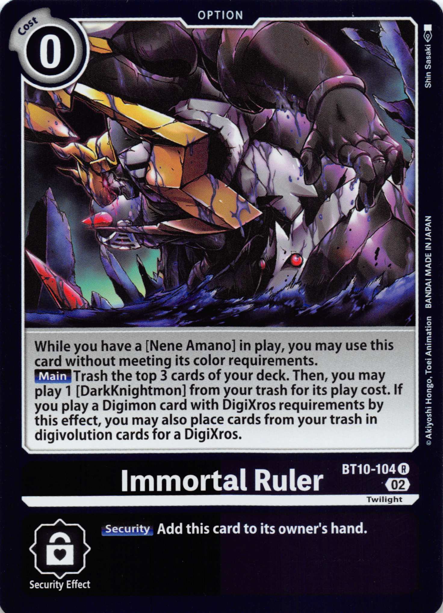 Immortal Ruler [BT10-104] [Xros Encounter] Foil