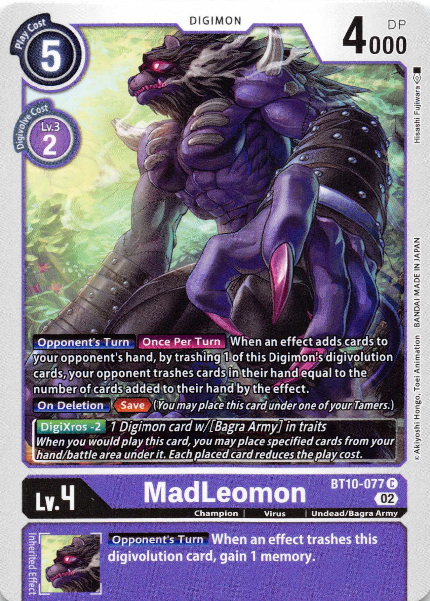 MadLeomon [BT10-077] [Xros Encounter] Normal