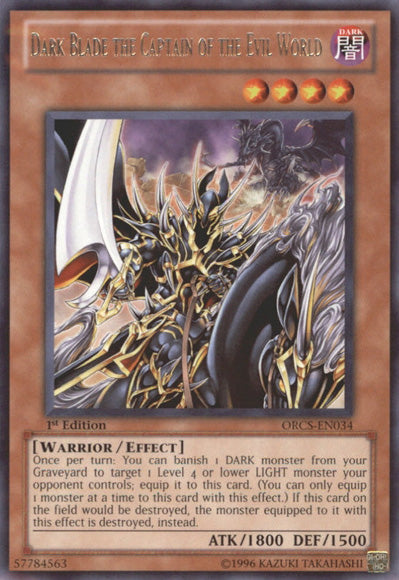 Dark Blade the Captain of the Evil World [ORCS-EN034] Rare - Duel Kingdom