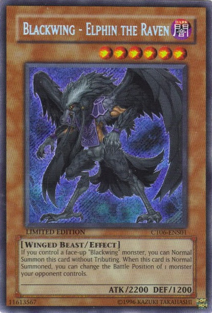 Blackwing - Elphin the Raven [CT06-ENS01] Secret Rare - Duel Kingdom