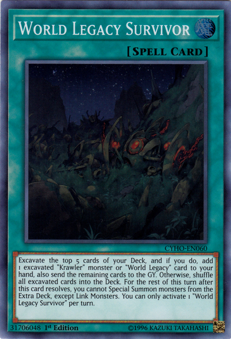 World Legacy Survivor [CYHO-EN060] Super Rare - Duel Kingdom