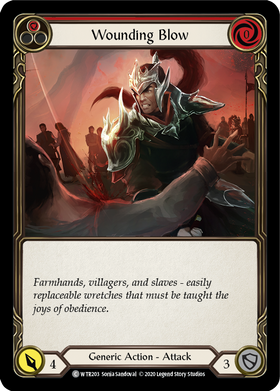 Wounding Blow (Red) [WTR203] Unlimited Rainbow Foil - Duel Kingdom