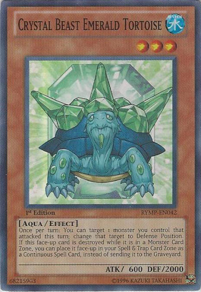 Crystal Beast Emerald Tortoise [RYMP-EN042] Super Rare - Duel Kingdom