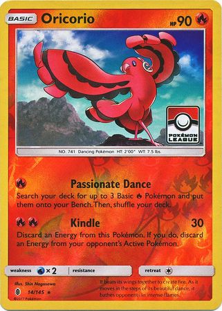 Oricorio (14/145) (League Promo) [Sun & Moon: Guardians Rising] - Duel Kingdom