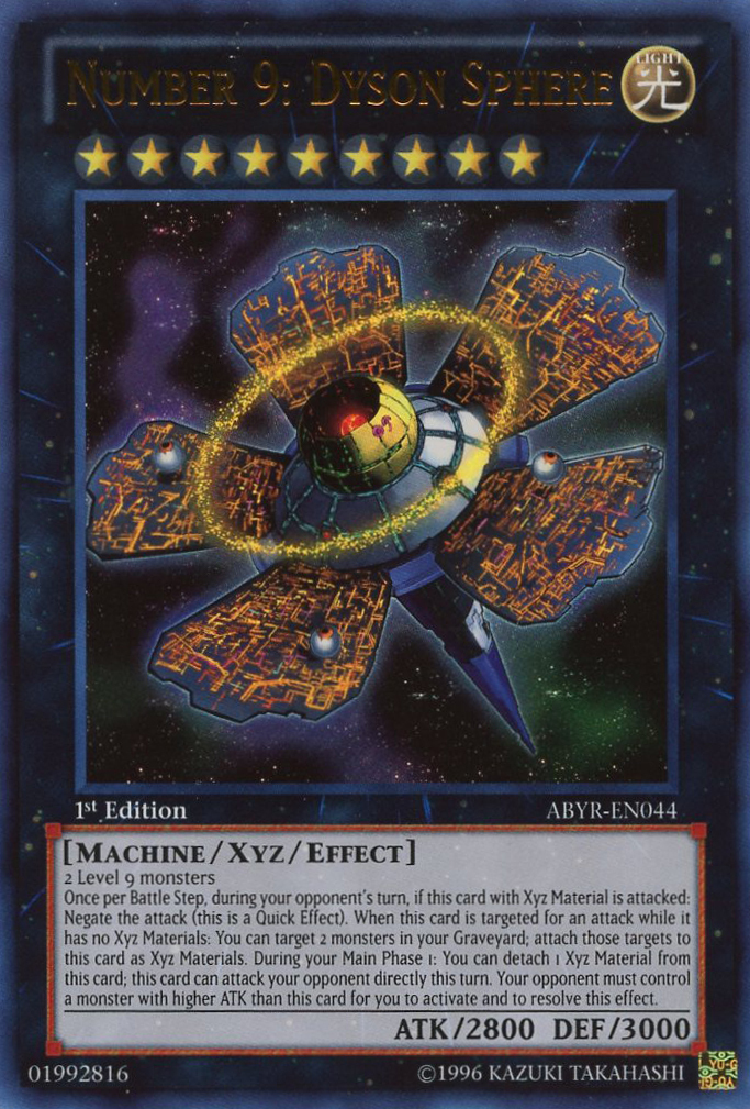 Number 9: Dyson Sphere [ABYR-EN044] Ultra Rare - Duel Kingdom