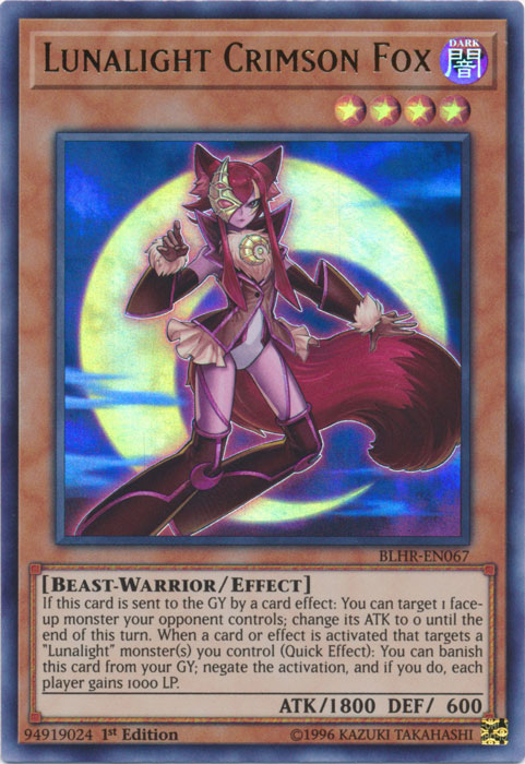 Lunalight Crimson Fox [BLHR-EN067] Ultra Rare - Duel Kingdom