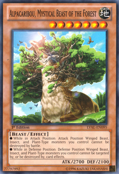 Alpacaribou, Mystical Beast of the Forest [LVAL-EN095] Common - Duel Kingdom
