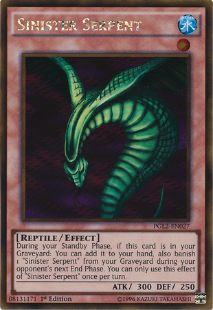 Sinister Serpent [PGL2-EN027] Gold Rare - Duel Kingdom