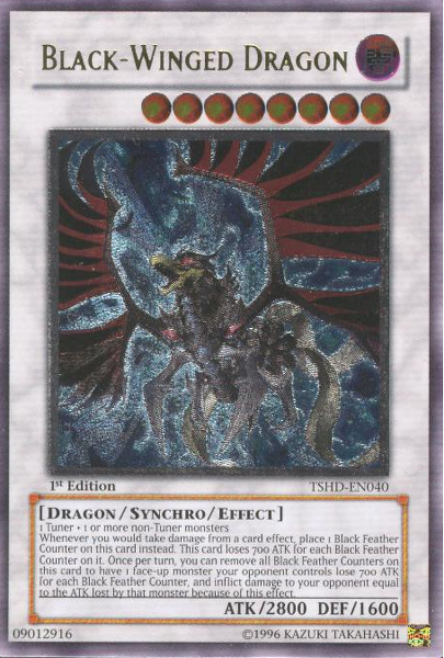 Black-Winged Dragon [TSHD-EN040] Ultimate Rare - Duel Kingdom