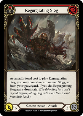 Regurgitating Slog (Red) [WTR197-C] Alpha Print Rainbow Foil - Duel Kingdom
